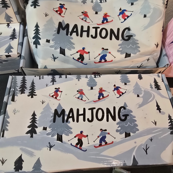 Winter Apres Mahjong RACKS & MAT only. - Picture 2 of 5